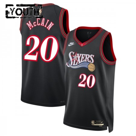 Barn Philadelphia 76ers Tröja Jared Mccain Nike 2025-26 Classic Edition Svart Swingman Barn Philadelphia 76ers Tröja Jared Mccain Nike 2025-26 Classic Edition Svart Swingman